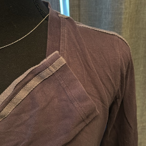 Purple ADIDAS Long Sleeve V Neck - Picture 3 of 4